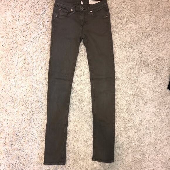 RAG & BONE The Skinny Jeans Dist Fatigue 25 - Picture 5 of 8